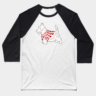 White Scottish Terrier Baseball T-Shirt